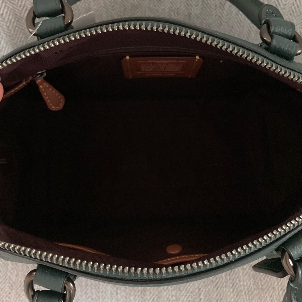 Coach Elise Satchel Crossbody Hand Bag Gunmetal - Picture 10 of 14